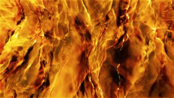 Yavaş Hareket Soyut Sıvı Ateş Arka Plan Döngü Ikinci Döngü — Stok video