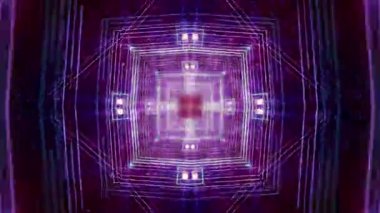 Serin Psychedelic darbe Kaleidoscope Tempo soyut arka plan döngü / bir 30 saniye psychedelic elmas desenler arka plan döngü.