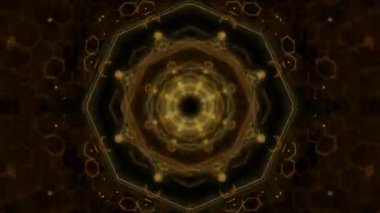 Psychedelic altıgen darbe Kaleidoscope Tempo arka plan / A 30 saniye psychedelic altıgen desenler arka plan.