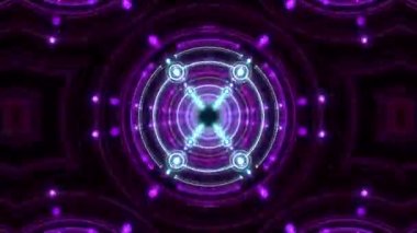 Sürekli değişen renkli halkalar arka plan döngü / bir 30 saniye psychedelic dairesel desenler arka plan döngü.