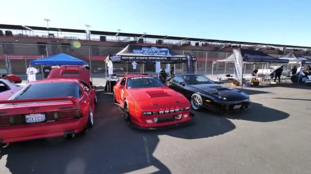 Fontana California Noviembre 2019 Cars People Instala Evento Entusiastas Del — Vídeo de stock