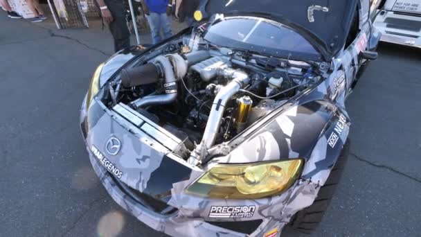Fontana Califórnia Eua Novembro 2019 Kyle Mohan Rotor Powered Mazda — Vídeo de Stock