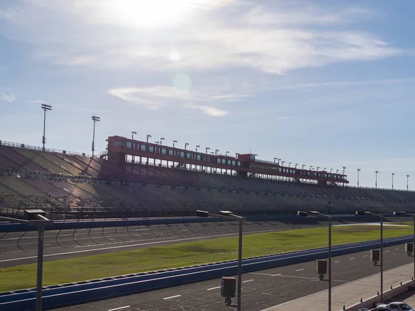 Wide Angle View Grandstands Race Track Auto Club Speedway — Stock Photo, Image