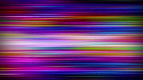 Colorido Horizontal Desfocado Luz Raia Fundo Loop — Vídeo de Stock