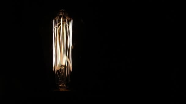 Edison Incandescent Macro Full Upplösning — Stockvideo