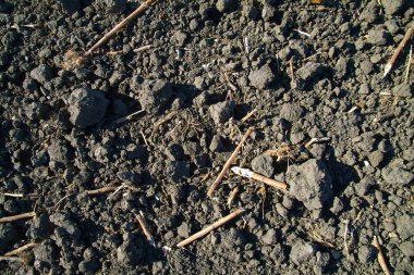 Dokulu arka plan sürülmüş arazi. Doku dünya