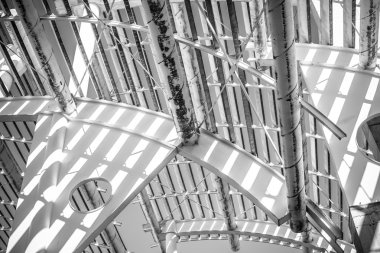 Dövme çelik yapı, metal Bar ve kirişler ile metal çatı