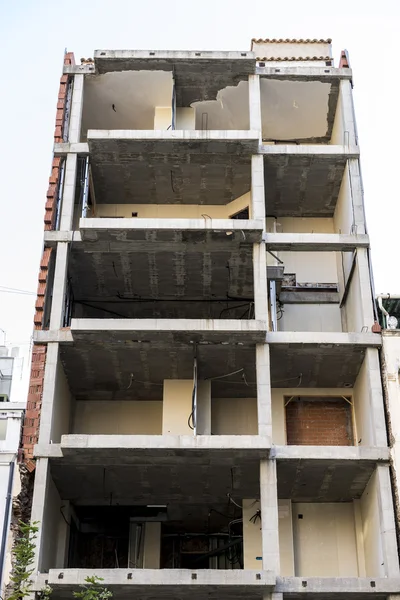 Remodelações de fachada no centro de Castellon — Fotografia de Stock