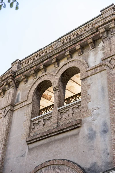 Vista sobre plaza de toros en el centro de Castellón — Foto de Stock