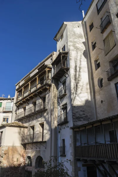 Casas antiguas y típicas de la ciudad española de Cuenca, world heri —  Fotos de Stock