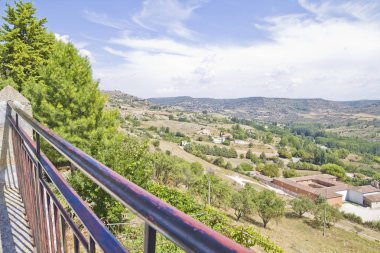 alanları ile nehir tajo boyunca görüntüleyin. İspanya