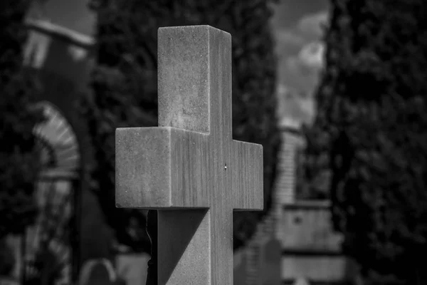 Detalhes do cemitério em Espanha — Fotografia de Stock
