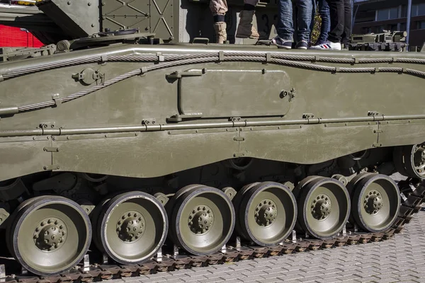 Military tank tracks — Stock Photo, Image