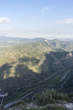 Montserrat Manastırı havadan görünümü 