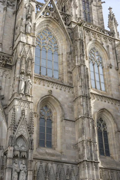 Fachada da catedral em Barcelona — Fotografia de Stock