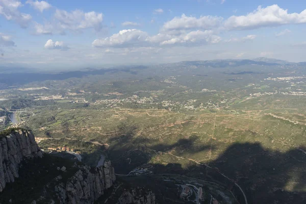 Luftaufnahme vom Kloster Montserrat — Stockfoto
