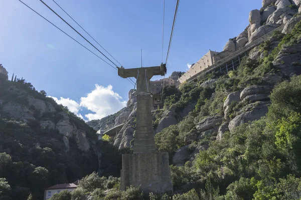 Seilbahn, Kloster Montserrat — Stockfoto