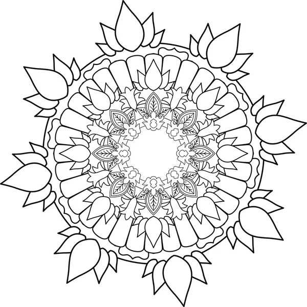 Mandalas dibujo fondo de pantalla — Foto de Stock