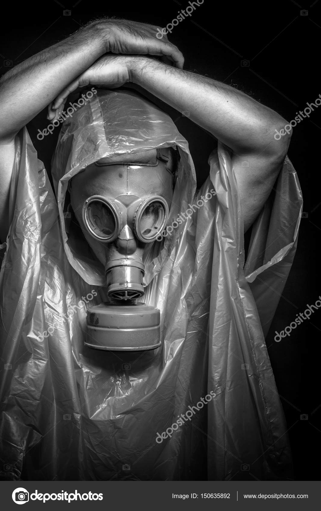 Man in biohazard suit — Stock Photo © outsiderzone 150635892