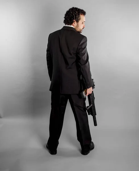 Businessman in black suit — Stock Photo, Image