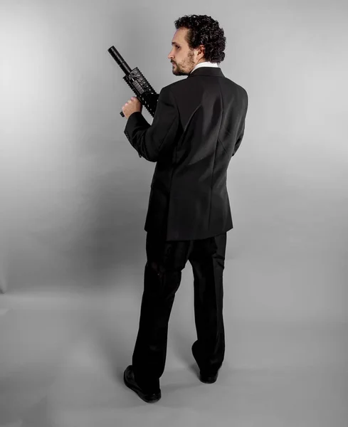 Businessman in black suit — Stock Photo, Image