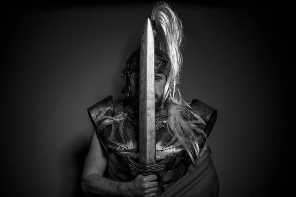 Centurion roman cu armură — Fotografie, imagine de stoc