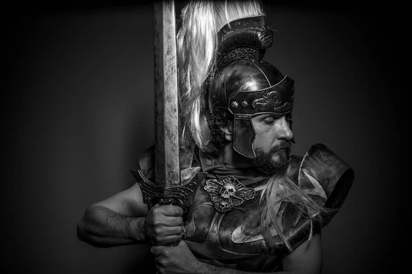 Centurión romano con armadura — Foto de Stock