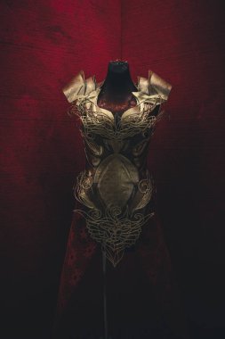 Kadınlar için metal altın zırh