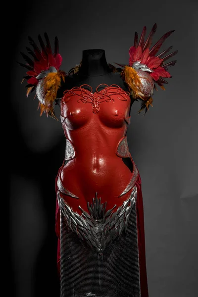 Červená armor pro ženy — Stock fotografie