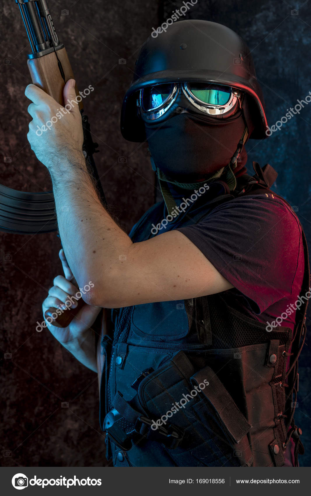 Man armed with balaclava Stock Photo by ©outsiderzone 169018556