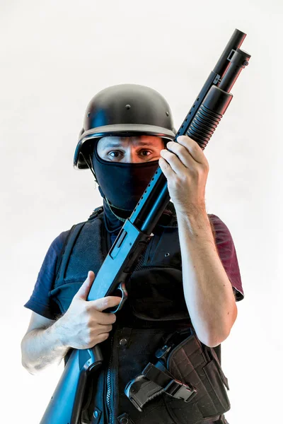 Man armed with balaclava — Stock Photo, Image