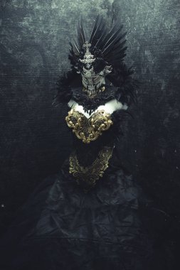 karanlık Gotik elbise 