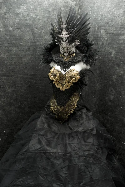 Dark gothic dress — Stock Photo, Image