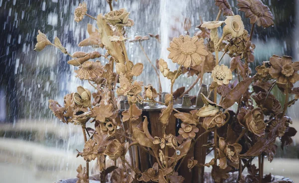 Tuinen Van Stad Aranjuez Gelegen Spanje Steen Paleis Prachtige Herfst — Stockfoto