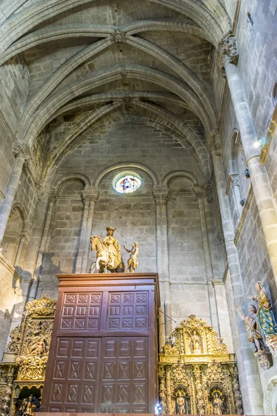 Archi Architettonici Medievali All Interno Della Cattedrale Ourense Spagna Stile — Foto Stock