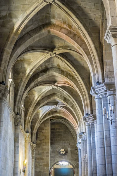 Monasterio Arcos Arquitectónicos Medievales Dentro Catedral Ourense España Estilo Gótico — Foto de Stock