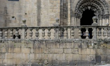 Orense bölgede dış İspanya Gotik katedral kilise.