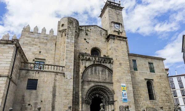 Iglesia Región Orense Exterior Catedral Gótica España —  Fotos de Stock