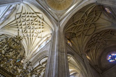Segovia İspanya Gotik katedral iç
