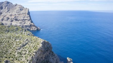 Balear, kayalıklardan Formentor, İspanya Mallorca Adası kuzeyinde bölge