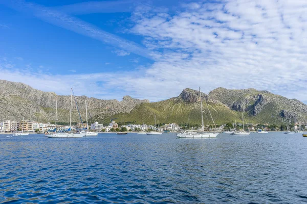 Voetafdrukken Het Strand Van Ibiza Eiland Spanje Vakantiewoningen Scène Van — Stockfoto