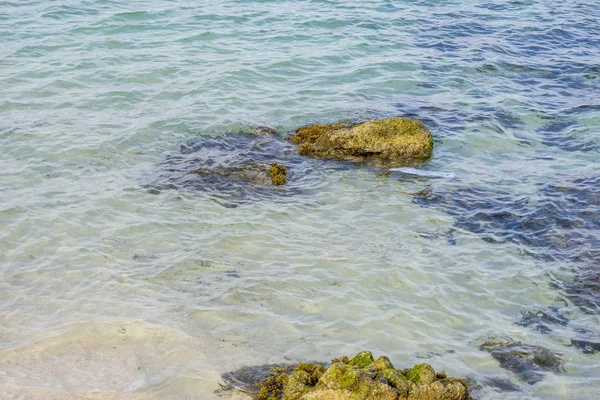 Shore Rocks Sea Waves Mediterranean Sea Next Cabo Formentor Balearic — Stock Photo, Image