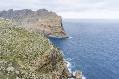 kayalıklardan Formentor, İspanya Mallorca Adası kuzeyinde bölge