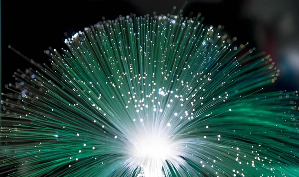 fiber optics, fiber threads for ultra fast internet communications, thin light threads that move information at high speed