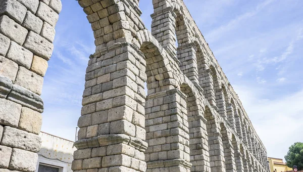 Romersk Akvædukt Segovia Arkitektonisk Monument Erklæret Arv Menneskeheden International Interesse - Stock-foto
