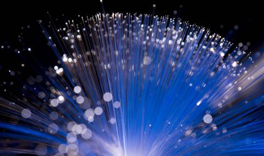 Fiber, fiber optik veri veya Internet iletişim kavramı gösterilen