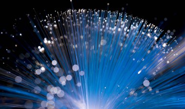 Fiber optik gösteren veri veya Internet iletişim kavramı