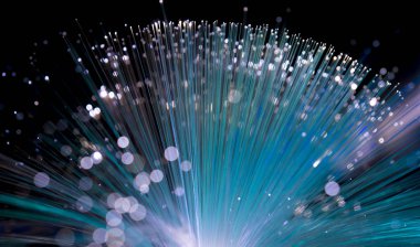 Fiber optik gösteren veri veya Internet iletişim kavramı