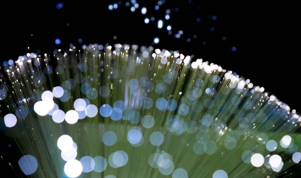 Волокно Волоконно Оптическое Отображение Данных Концепция Интернет Связи — стоковое фото