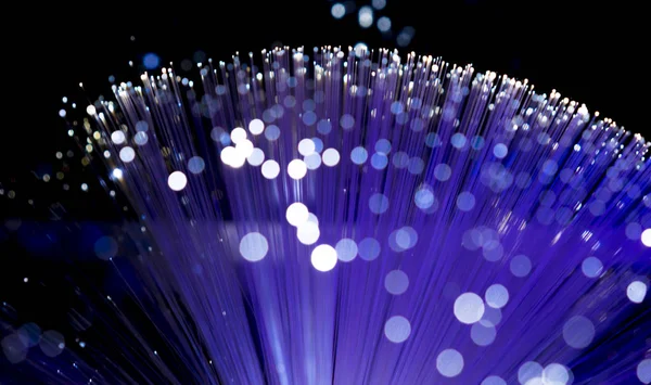 Informazioni Fibra Ottica Che Mostra Dati Concetto Comunicazione Internet — Foto Stock